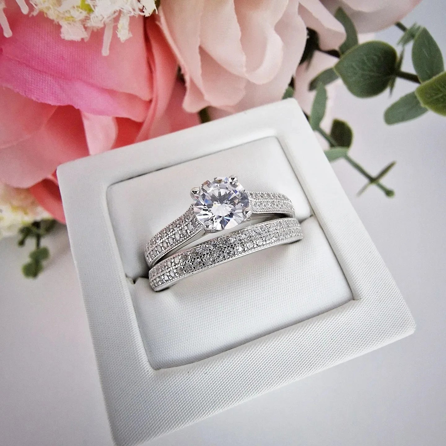 925 Stering Silver Bridal Ring Design