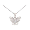 Silver Butterfly Chain Necklace