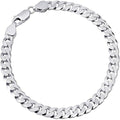 Men's Bracelet Curb Chain Silver 925
