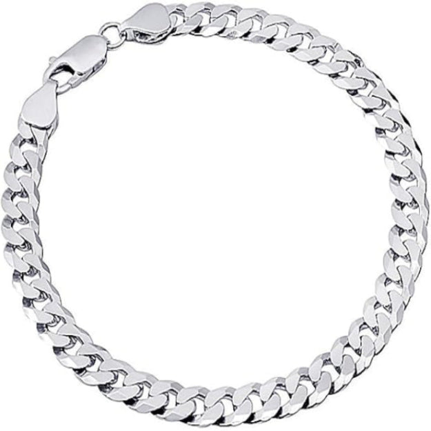 Men's Bracelet Curb Chain Silver 925