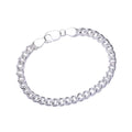 925 Sterling Silver Sparkle Chain Bracelt For Men