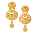 Bridal Gold Drop Earrings