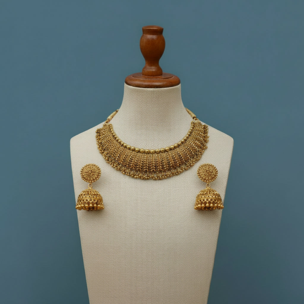 22K Royal Choker Gold Necklace