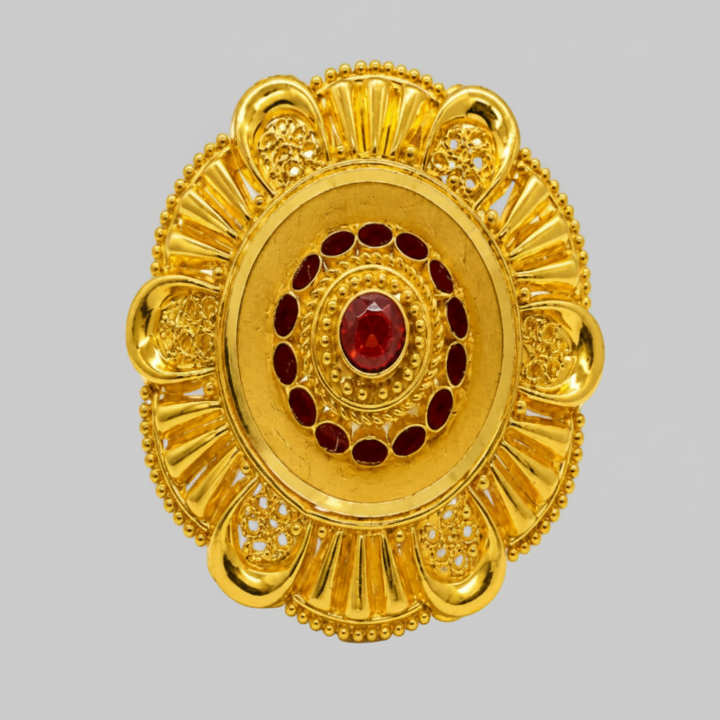 Female Umbrella ring gold design