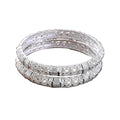 Elegant Silver Bridal Bangles